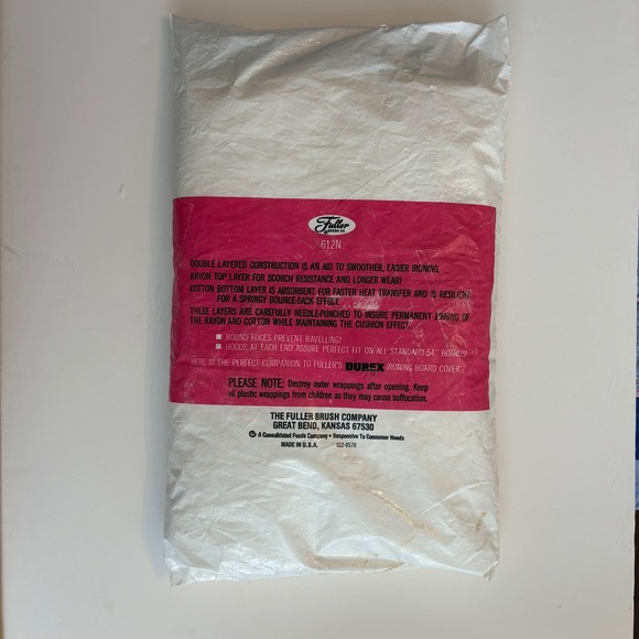 Vintage Fuller Brush Durex Ironing Board Pad Cover Special Construction - Picture 2 of 9